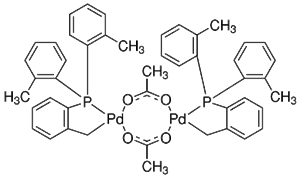 trans-Di-mu-acetatobis[2-(di-o-tolylphosphino)benzyl]dipalladium(II)